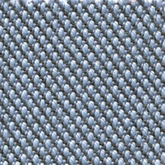 Woven fabric texture, cool gray color, consistent raised dot pattern with dense grid structure and subtle tonal variations.